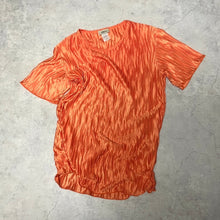 画像をギャラリービューアに読み込む, 80-90'S USA製 / SATIN PLEATED P/O BLOUSE