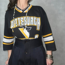 画像をギャラリービューアに読み込む, 90'S USA製 *GTS* / NHL PITTSBURGH PEMGUINS HOCKEY SHIRT
