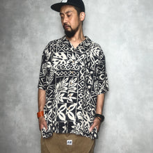 画像をギャラリービューアに読み込む, 90-00'S *BATIK BAY* / WASHABLE SILK SS SHIRT / XXL