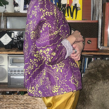 画像をギャラリービューアに読み込む, 90'S LITHUANIA製 *FLAX* / FLORAL PATTERN LINEN COVERALLS