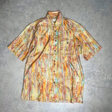 画像をギャラリービューアに読み込む, 90'S GERMANY / MULTI WAVE PATTERN SS SHIRT / L