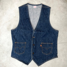 画像をギャラリービューアに読み込む, 70's USA製 *Levi's* ORENGE TAB / DENIM VEST /M (UNISEX)