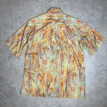 画像をギャラリービューアに読み込む, 90'S GERMANY / MULTI WAVE PATTERN SS SHIRT / L