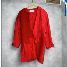 画像をギャラリービューアに読み込む, 80'S USA製 / SUEDE × RAYON COTTON COLLARLESS JKT