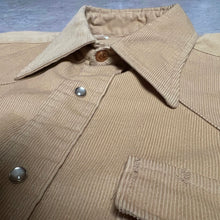 画像をギャラリービューアに読み込む, 70'S USA製 *Lee* / CORDUROY WEATERN SHIRT / 17-35