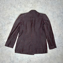 画像をギャラリービューアに読み込む, 80'S YVES SAINT LAURENT / LINEN STRIPES TAILORED JKT (DOUBLU)