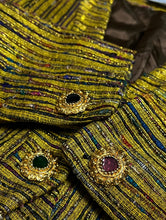 画像をギャラリービューアに読み込む, GIVENCHY METALLIC SILK WOVEN JKT / 80-90'S FRANCE