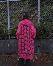 画像をギャラリービューアに読み込む, ORGANDY OVERCOAT WITH FLORAL EMBROIDERY / 60'S