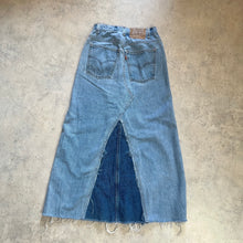 画像をギャラリービューアに読み込む, RE-ART / PATCHWORK DENIM SKIRT