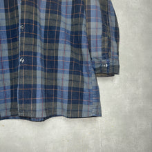 画像をギャラリービューアに読み込む, 60-70'S FRANCE製 / COTTON FLANNEL CHECK PATTERN SHIRT
