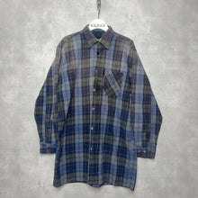 画像をギャラリービューアに読み込む, 60-70'S FRANCE製 / COTTON FLANNEL CHECK PATTERN SHIRT