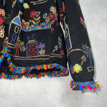 画像をギャラリービューアに読み込む, 90-00'S INDIA製 / EMBROIDERED COTTON TWILL JKT