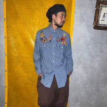 画像をギャラリービューアに読み込む, 70'S USA製 *BIG MAC* / EMBROIDERED CHAMBRAY SHIRT