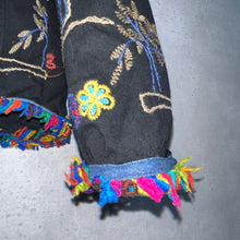 画像をギャラリービューアに読み込む, 90-00'S INDIA製 / EMBROIDERED COTTON TWILL JKT