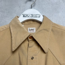 画像をギャラリービューアに読み込む, 70'S USA製 *Lee* / CORDUROY WEATERN SHIRT / 17-35
