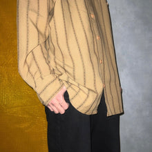 画像をギャラリービューアに読み込む, OPEN COLLAR STRIPE SHIRT / XL