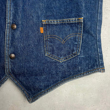 画像をギャラリービューアに読み込む, 70's USA製 *Levi's* ORENGE TAB / DENIM VEST /M (UNISEX)