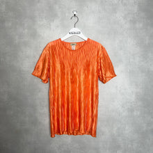 画像をギャラリービューアに読み込む, 80-90'S USA製 / SATIN PLEATED P/O BLOUSE