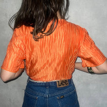 画像をギャラリービューアに読み込む, 80-90'S USA製 / SATIN PLEATED P/O BLOUSE