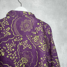 画像をギャラリービューアに読み込む, 90'S LITHUANIA製 *FLAX* / FLORAL PATTERN LINEN COVERALLS