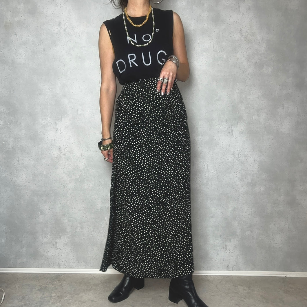 【EURO】80-90'S / POLKA DOT PATTERN SKIRT
