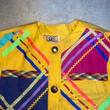 画像をギャラリービューアに読み込む, 80&#39;S USA製 / PATCHWORK COLLARLESS JKT
