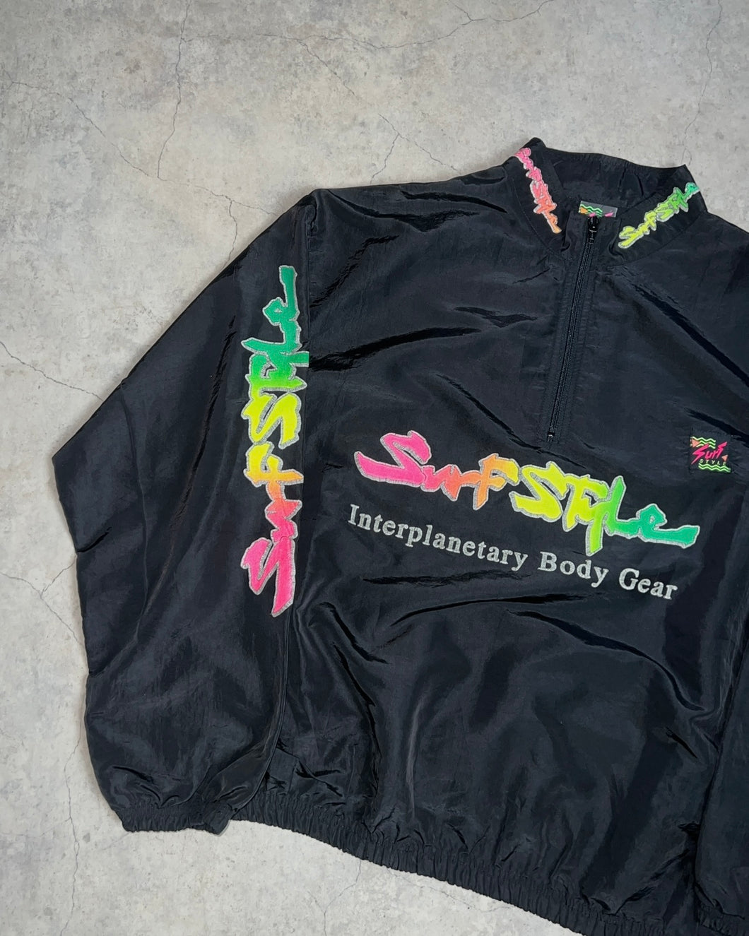 80-90'S USA製 / HALF ZIP NYLON JKT