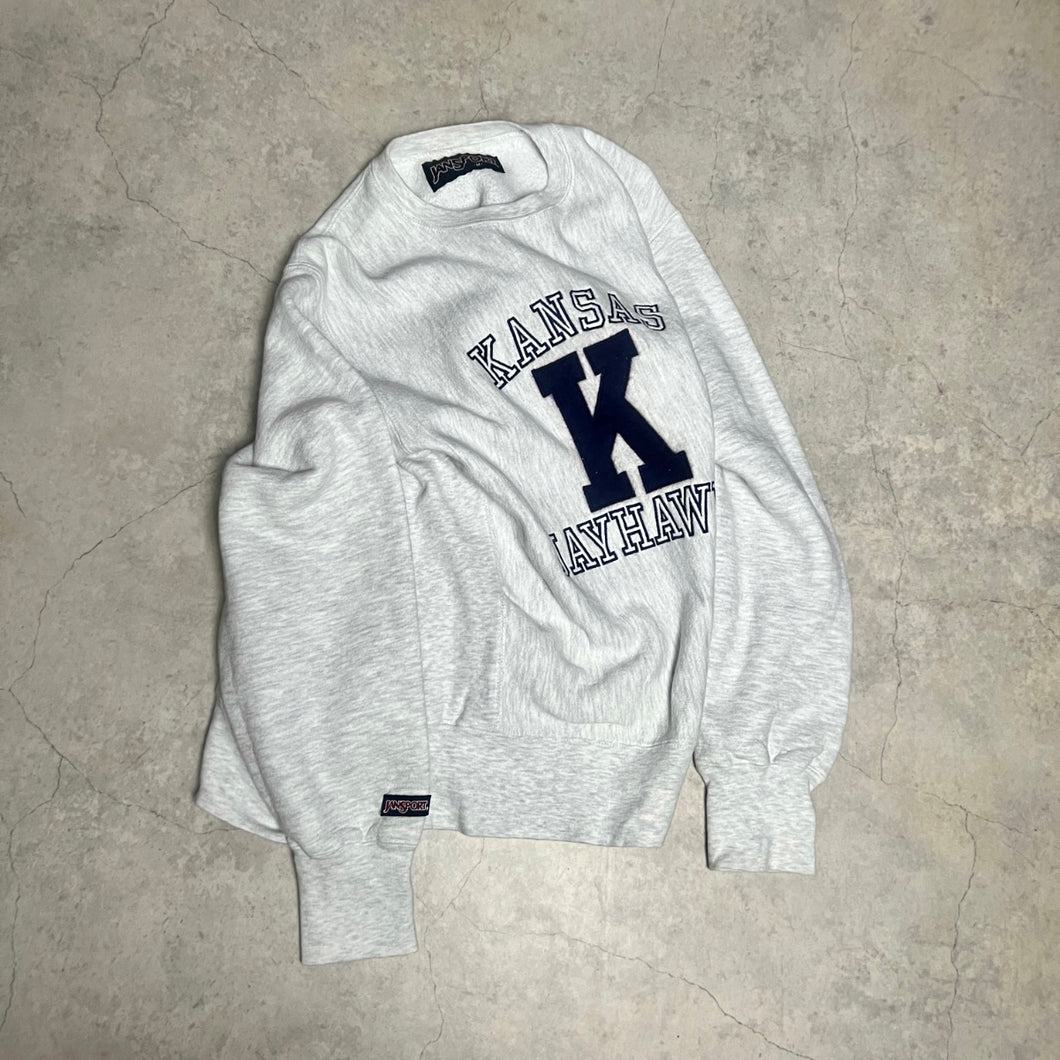 80'S USA製 *JANSPORT*  / LOGO CREW SWEAT / M (UNISEX)