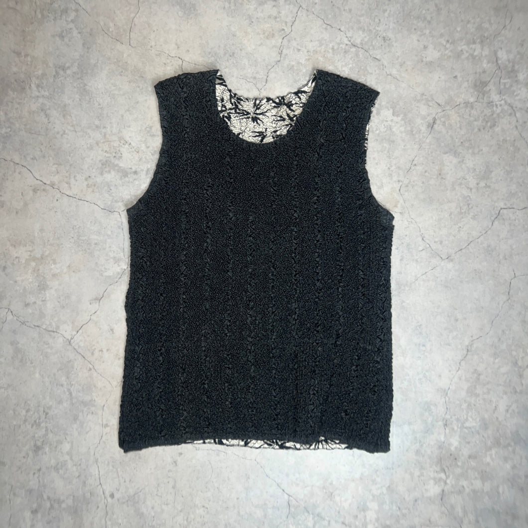 REVERSIBLE PLEATED BLOUSE