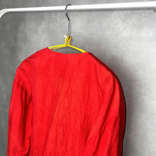 画像をギャラリービューアに読み込む, 80&#39;S USA製 / SUEDE × RAYON COTTON COLLARLESS JKT
