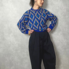 画像をギャラリービューアに読み込む, 80&#39;s USA製 / ETHNIC PATTERN P/O KNIT
