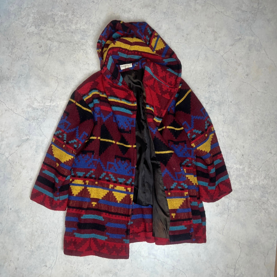 80'S USA製 / SOUTHWEST WOVEN HOODIE JKT (UNISEX)