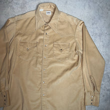 画像をギャラリービューアに読み込む, 70&#39;S USA製 *Lee* / CORDUROY WEATERN SHIRT / 17-35

