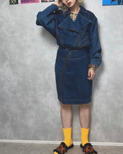 画像をギャラリービューアに読み込む, 80&#39;S USA / RIDERS DENIM DRESS (DOUBLE ZIP)
