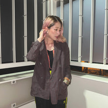 画像をギャラリービューアに読み込む, 80&#39;S YVES SAINT LAURENT  / LINEN STRIPES TAILORED JKT (DOUBLU)
