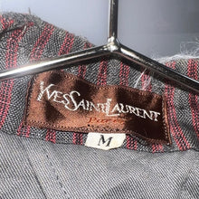 画像をギャラリービューアに読み込む, 80&#39;S YVES SAINT LAURENT  / LINEN STRIPES TAILORED JKT (DOUBLU)
