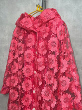 画像をギャラリービューアに読み込む, ORGANDY OVERCOAT WITH FLORAL EMBROIDERY / 60&#39;S
