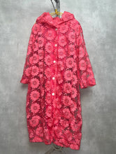 画像をギャラリービューアに読み込む, ORGANDY OVERCOAT WITH FLORAL EMBROIDERY / 60&#39;S
