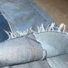 画像をギャラリービューアに読み込む, RE-ART / PATCHWORK DENIM SKIRT
