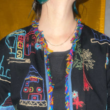 画像をギャラリービューアに読み込む, 90-00&#39;S INDIA製 / EMBROIDERED COTTON TWILL JKT
