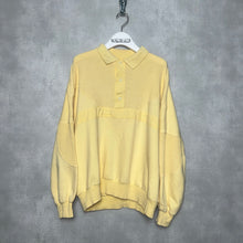 画像をギャラリービューアに読み込む, HALF BUTTON COTTON SWEAT SHIRT (UNISEX)
