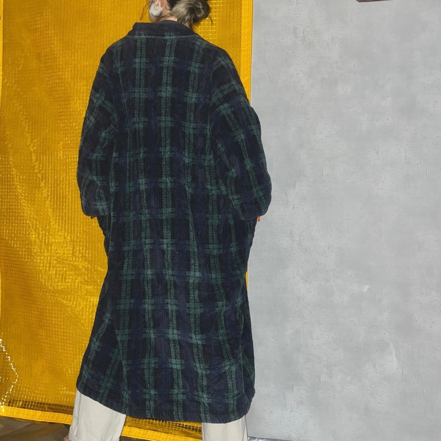 coming soon... / 70-80'S BLACK WATCH PILE GOWN  (UNISEX)