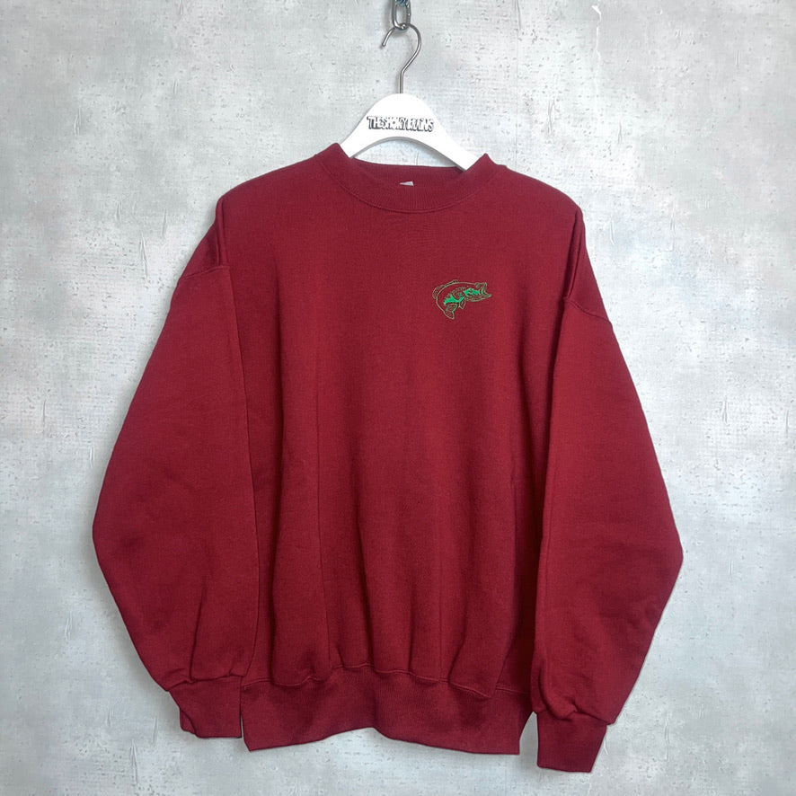 80-90'S USA製 / BLACK BASS CREW SWEAT