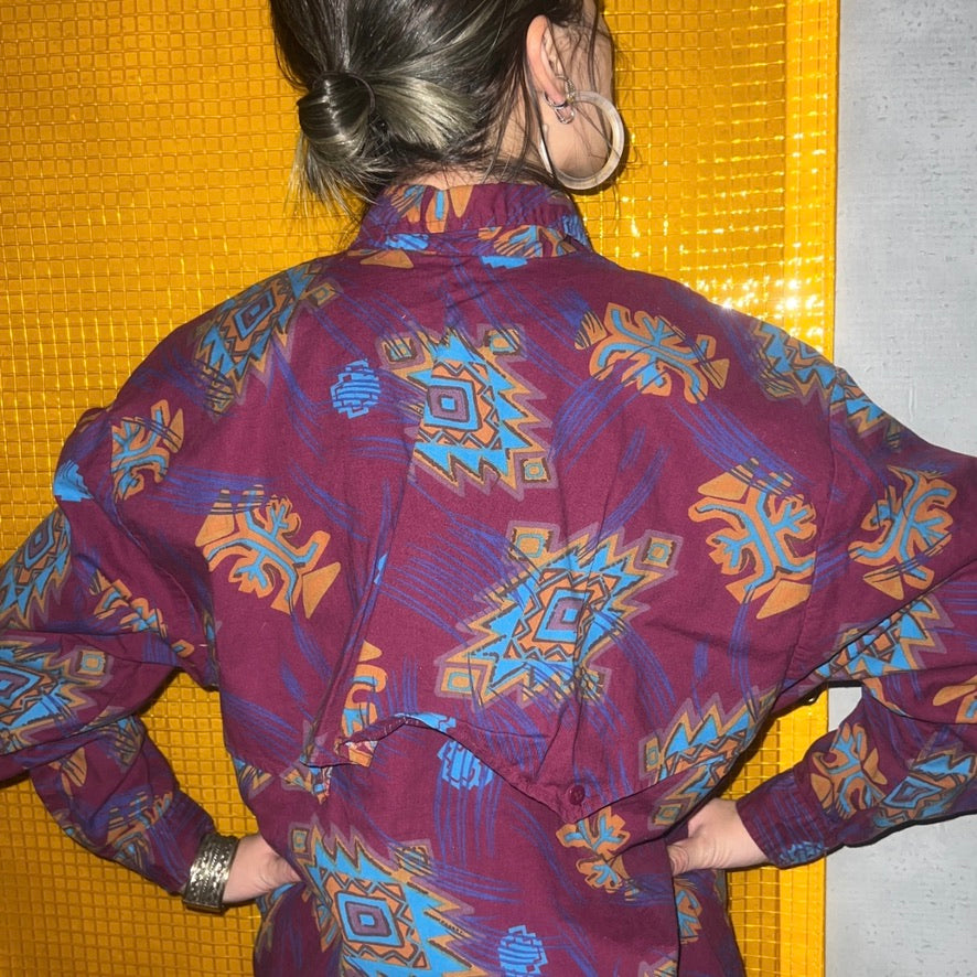 80-90'S INDIA製 / COTTON WESTERN SHIRT