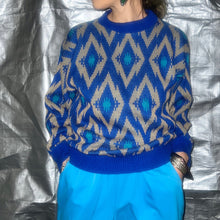 画像をギャラリービューアに読み込む, 80&#39;s USA製 / ETHNIC PATTERN P/O KNIT
