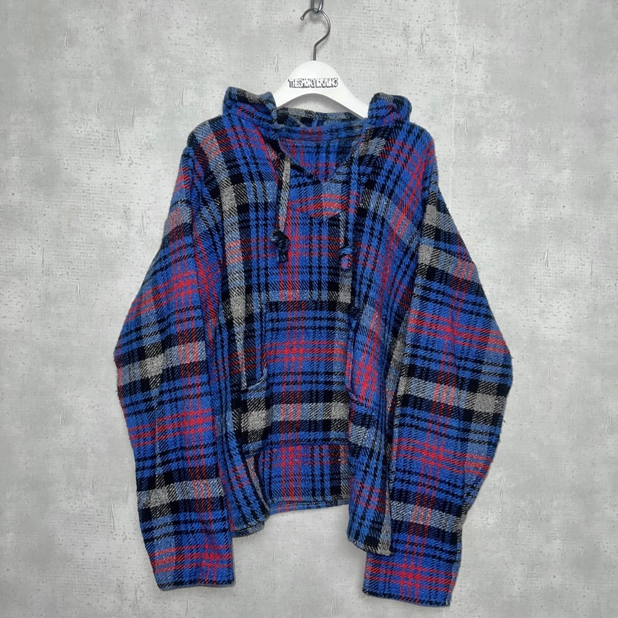 CHECK PATTERN BAJA HOODIE