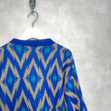 画像をギャラリービューアに読み込む, 80&#39;s USA製 / ETHNIC PATTERN P/O KNIT
