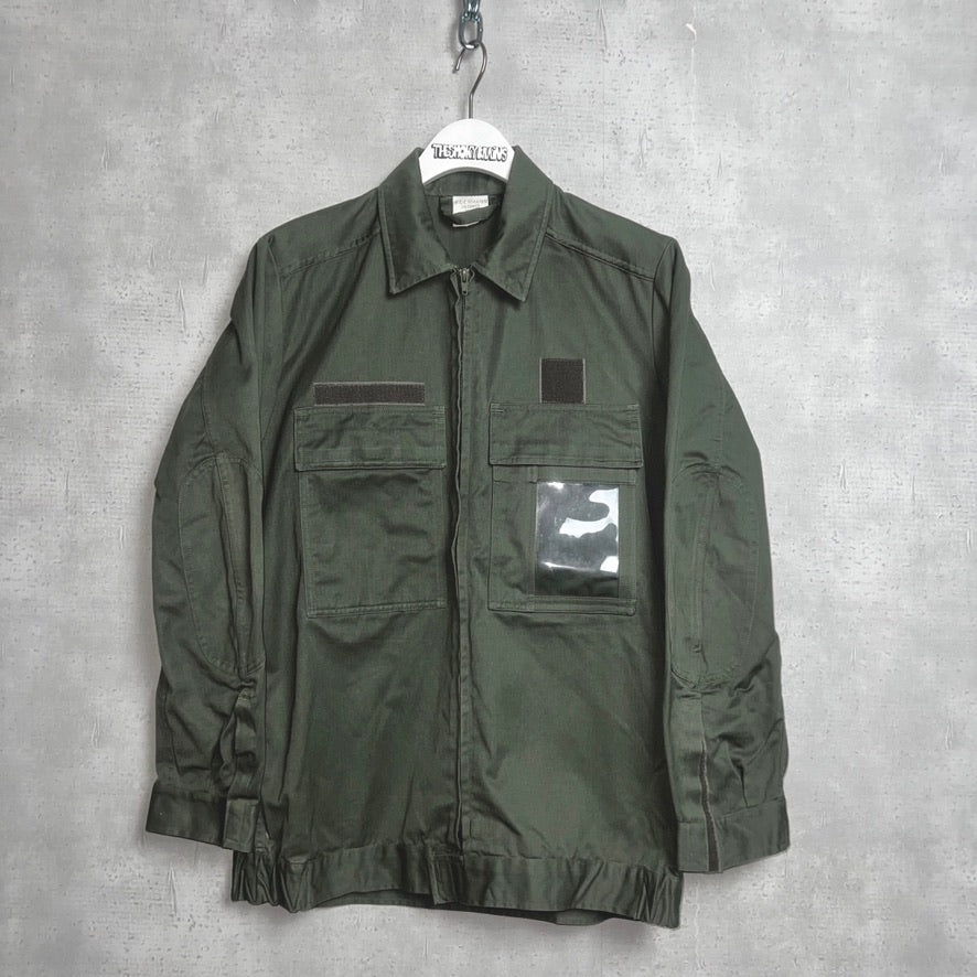 90'S FRENCH MILITARY / ZIP-UP COVERALLS / 104 L