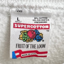 画像をギャラリービューアに読み込む, 90&#39;S USA製 *FRUIT OF THE LOOM*  / SUPER COTTON CREW SWEAT / L (UNISEX)
