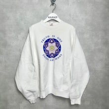 画像をギャラリービューアに読み込む, 90&#39;S USA製 *FRUIT OF THE LOOM*  / SUPER COTTON CREW SWEAT / L (UNISEX)
